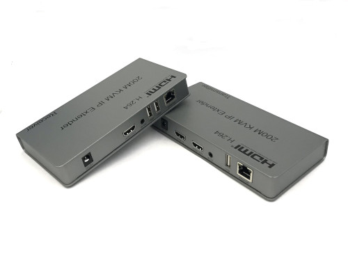 HDMI Extender (RJ45) with USB KVM 200m
